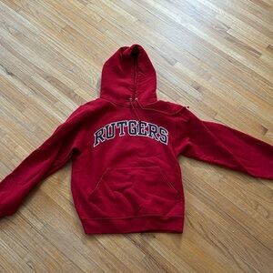 Red Rutgers hoodie